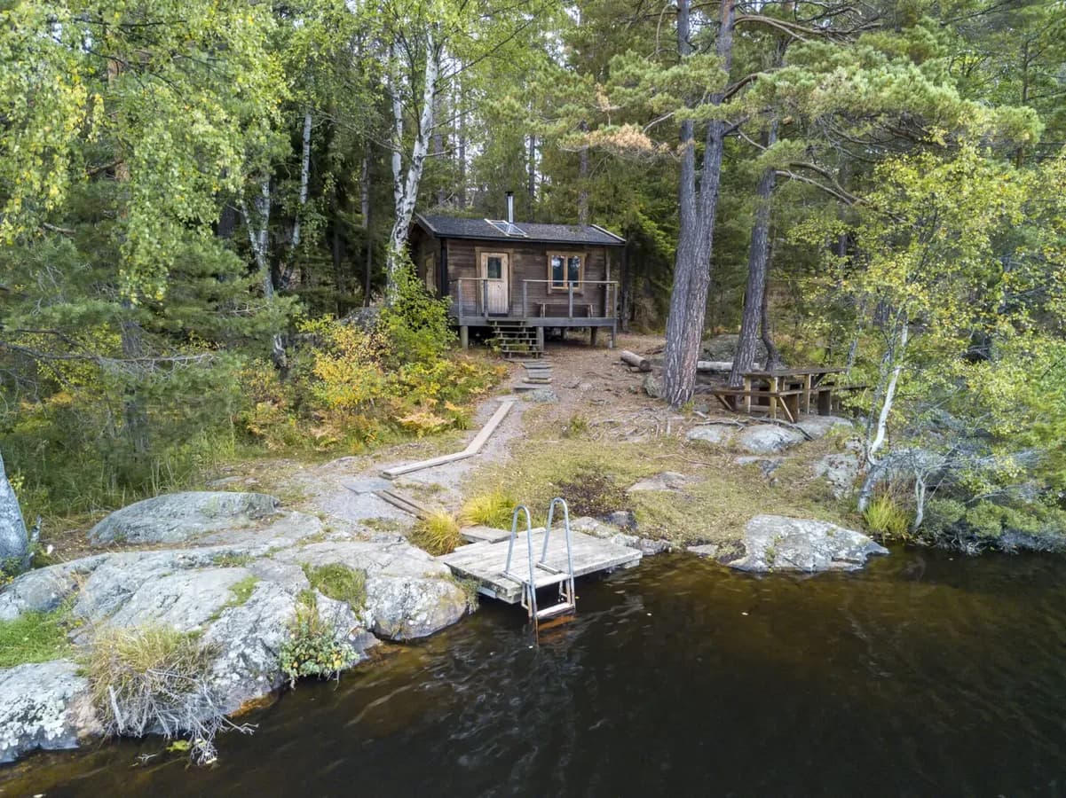 Bastun vid Sandasjön i Nacka – Nacka