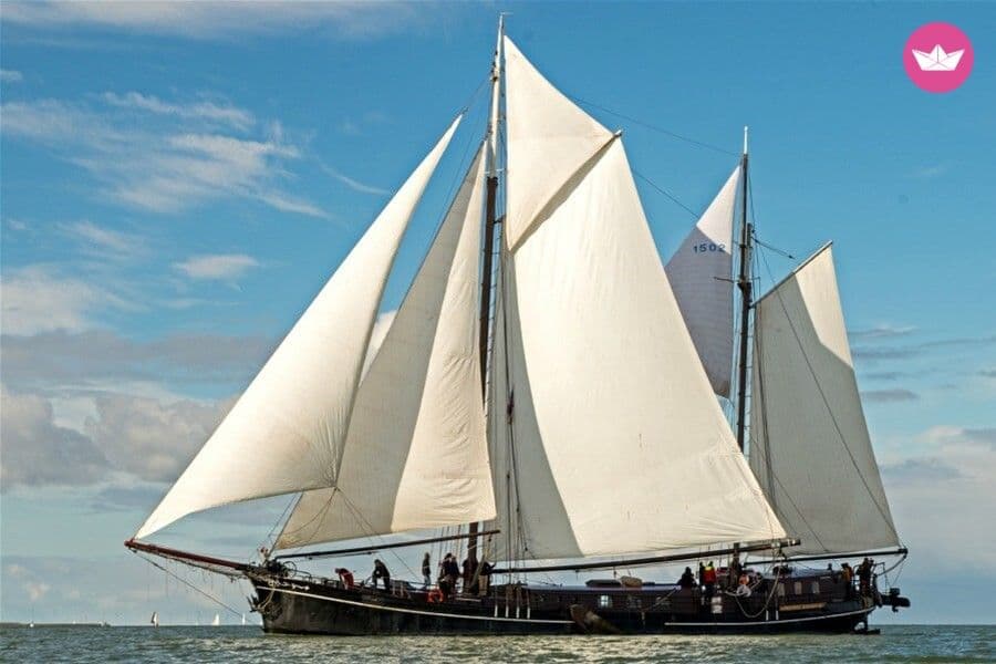 Custom Tweemast topzeil klipper Pouwel Jonas – Harlingen