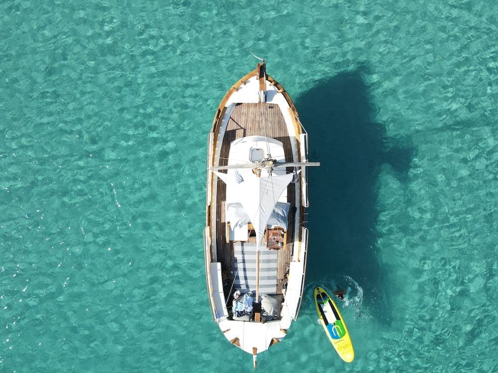 Traditional Wooden Boat Kaiki – Ornos