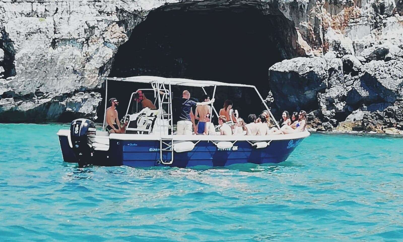 Boat tour to the Leuca lit caves. Ionian/Adriatic – Leuca