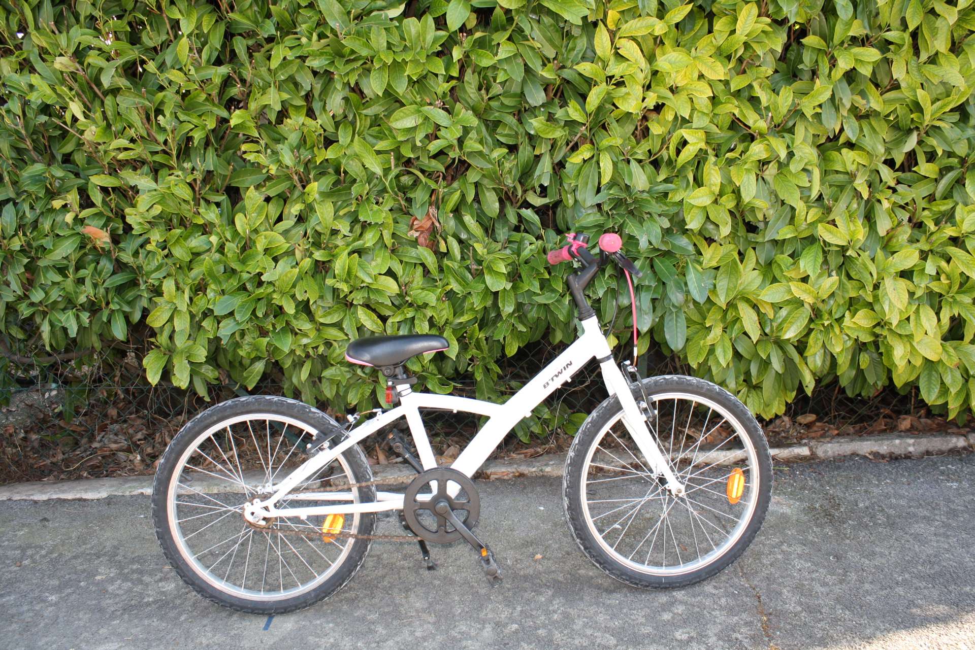 B'TWIN Kids MTB White&Pink Size XS