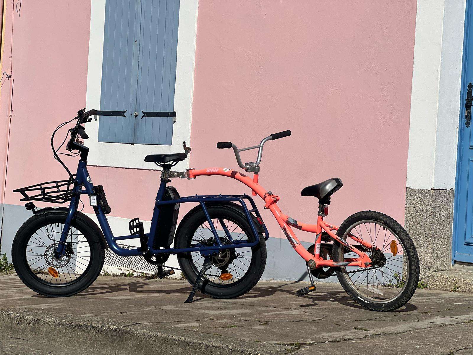 Combined Electrically Assisted Bike and Follower Kid's bike – Le Palais