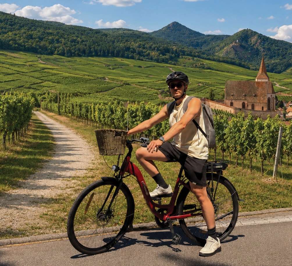 Electric CityBike/Mountain Bike in Strasbourg – Old Town, Forest & Alsace Vineyards
