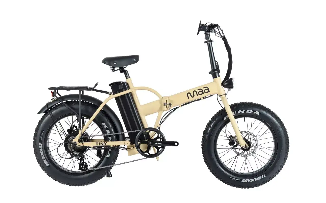 Electric Fat-Bike by the beach