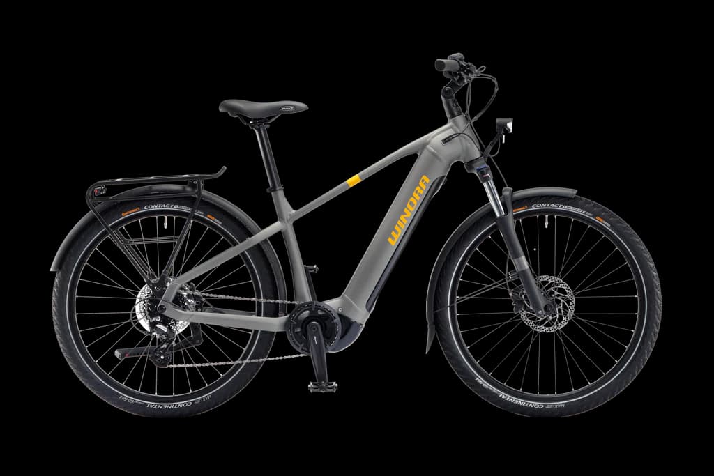 Electric Hybrid Bike, Closed Frame, Size L / XL (180cm to 195cm)
