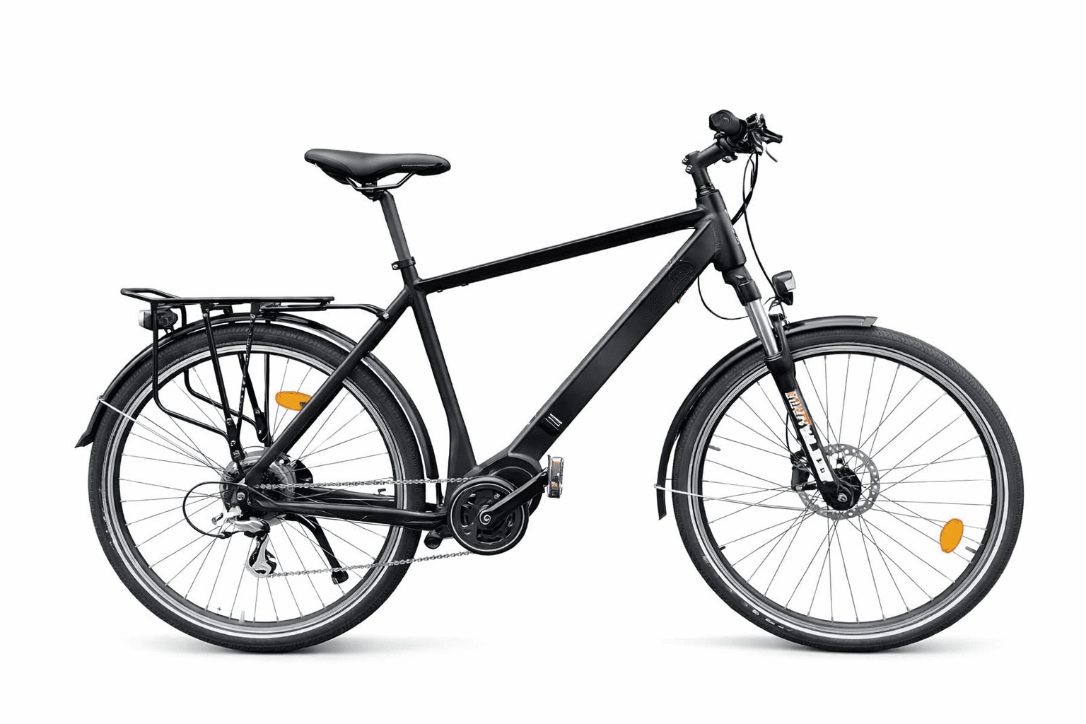 Electric mountain bike high frame