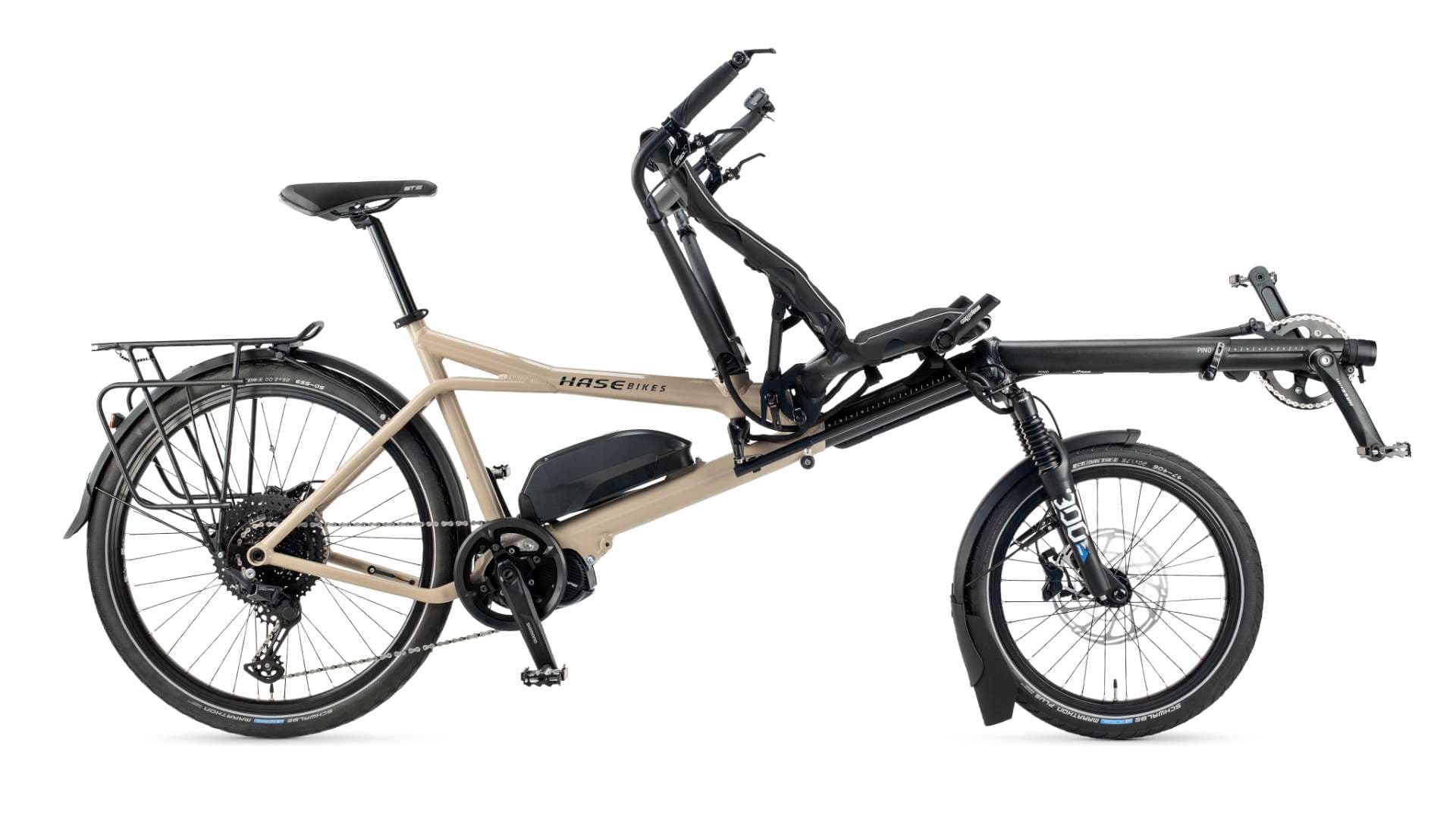 Rear Steering Tandem - Sitting in Front - E-Pino HASE BIKES