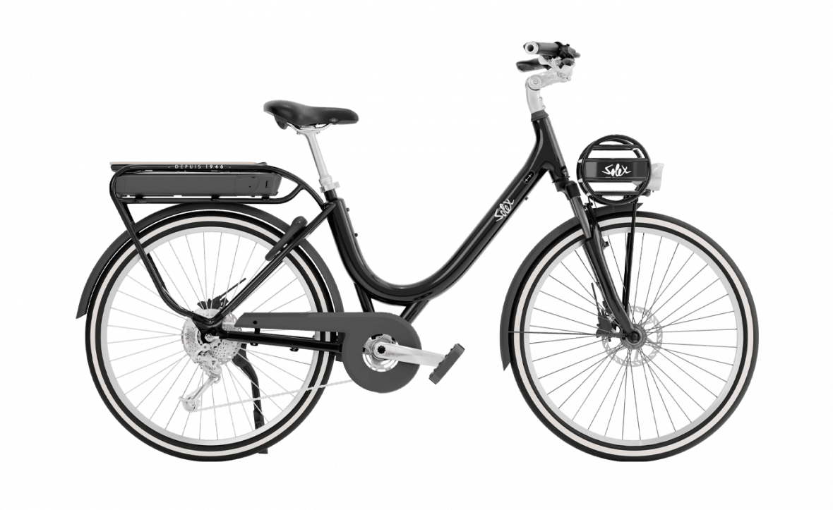 SOLEX electric bike with a range of 60 km for heights from 1.55 to 1.75 m