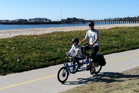 Tandem adult/child with lock
