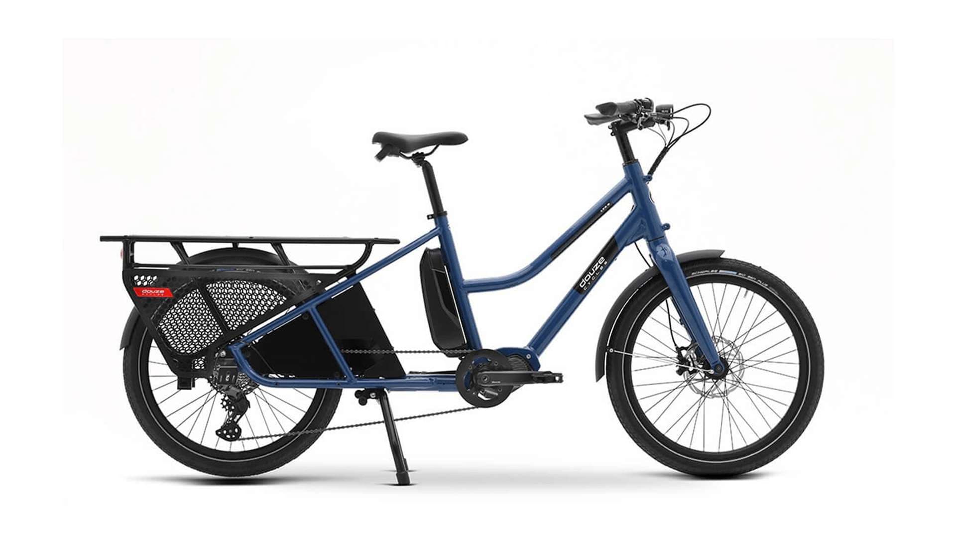 Vélo cargo longtail électrique