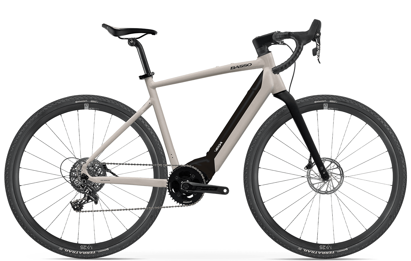 Velo Gravel Electrique Basso Vega - M/49 (165 - 190cm)