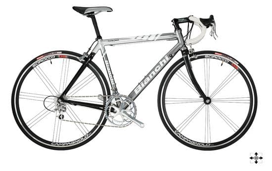 VELO ROUTE T53 BIANCHI 1885 ALU/CARBONE VELOCE