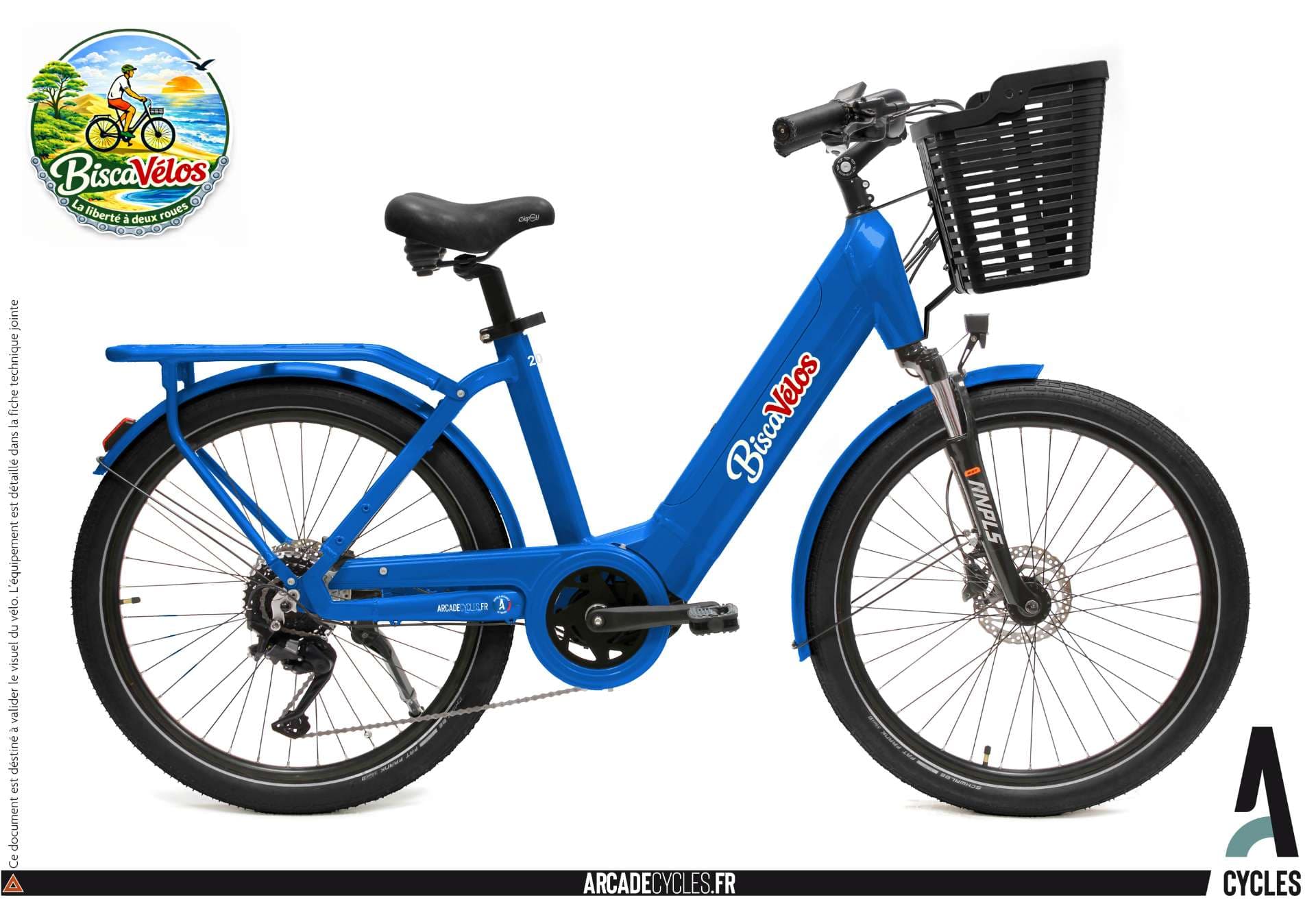 VTC Mixte VAE Charlie 26" - 5 Gears (1.50 to 1.85 m)