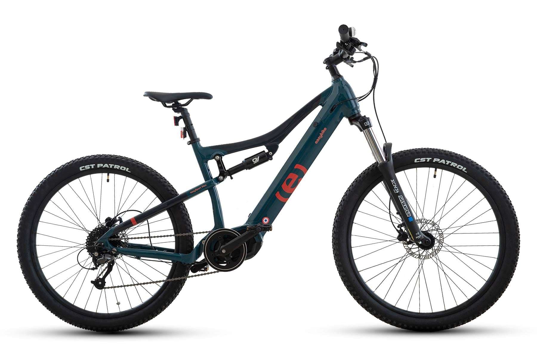 VTT Mountain Bike Full Suspension 80km Range for Height 1.75 to 1.95