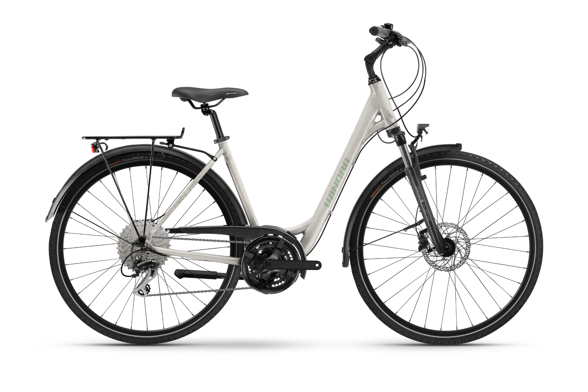Winora Hybrid Bike: Disc Brakes - 1.53m to 1.73m