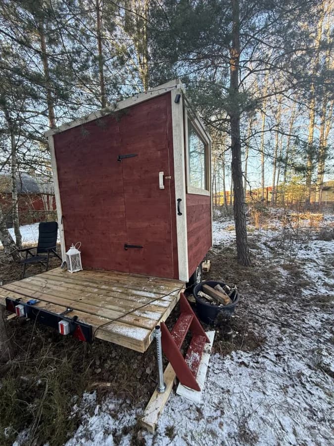 Mobil bastu vid Hjältevad – Eksjö