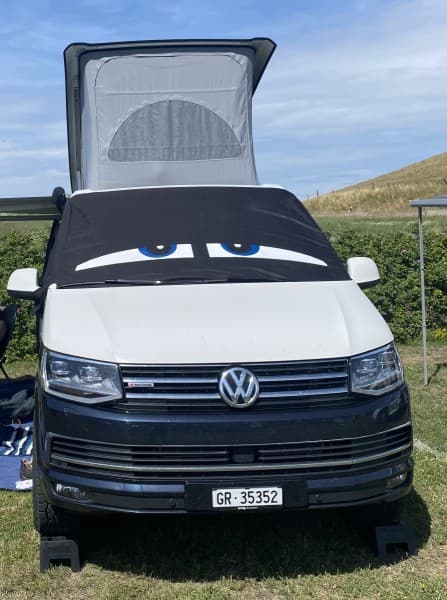 Candy, Monika's Campingbus – Samedan