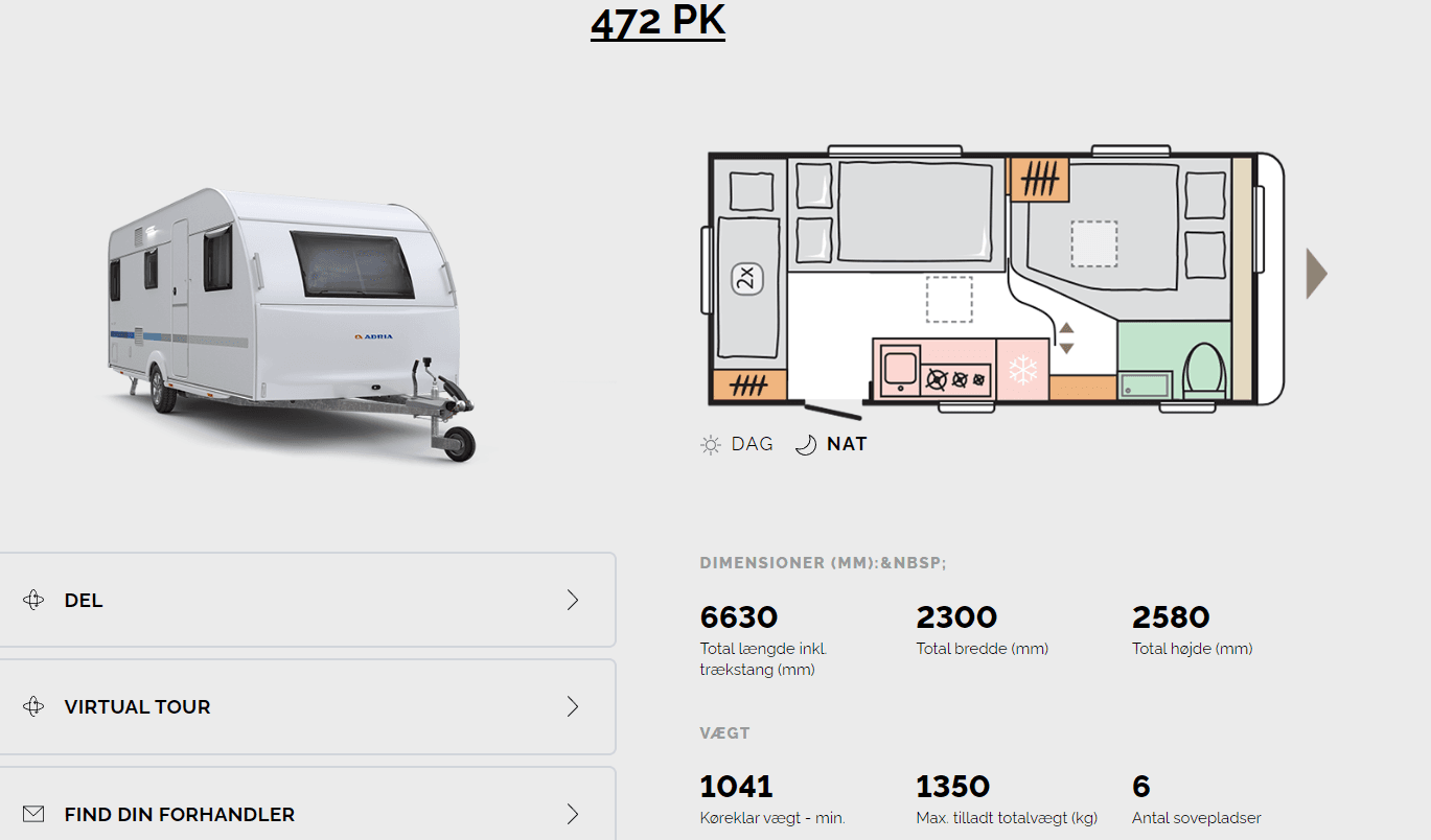 Charlottes Adria Campingvogn – Holstebro