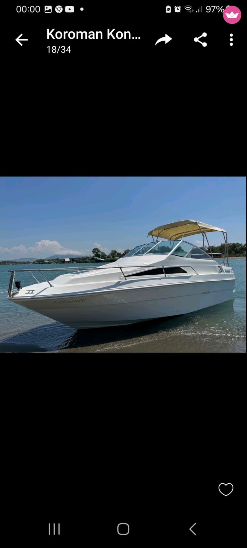 Sea Ray Cudy cabin – Bar