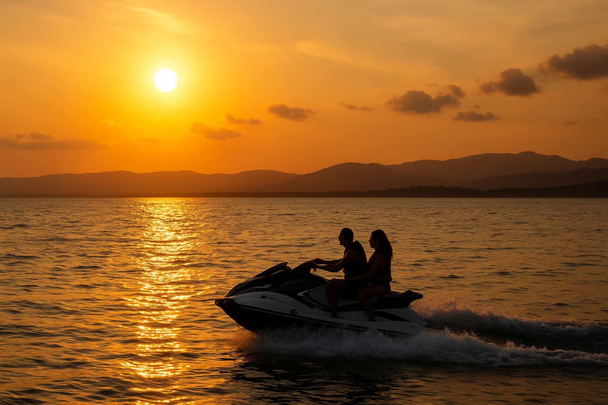 Sunset jet-ski trip to the Lérin islands – Vallauris
