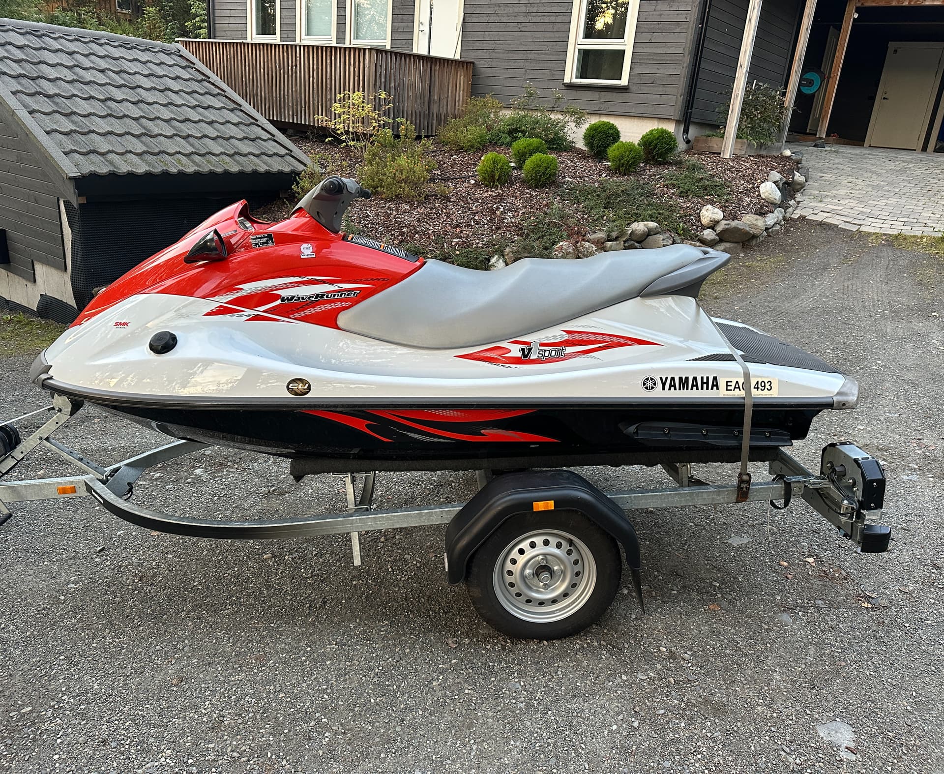 Yamaha V1 Sport vannscooter m/henger – Lillehammer